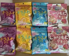 ②キラふわグミ　ソーダ味2個ゴールデンパイン味2個　しゃりもにグミ　ピーチ味2袋
