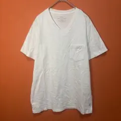 coen Tシャツ 半袖 Vネック デイリーウェア ベア刺繍 ホワイト Sのサムネイル