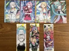 【キャラクターグッズ】しおり・カード7枚セット