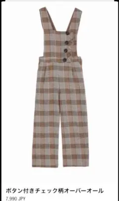 ZARA チェック オーバーオール サロペット