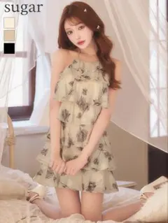 M【ROBE de FLEURS/ローブドフルール/ミニドレス/キャバドレス】