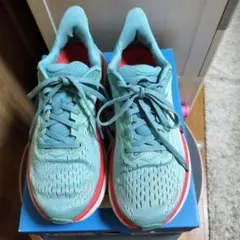 HOKA ONE ONE Clifton 8 ライトブルー24.5cm