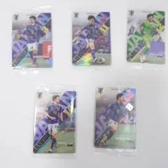 ５枚セット　300円 ツインウエハース　サッカー日本代表（N）