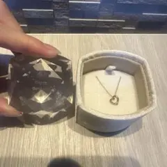 4℃ オープンハートネックレス ピンクゴールド K10