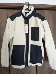 Quiksilver バイカラーフリースジップブルゾン