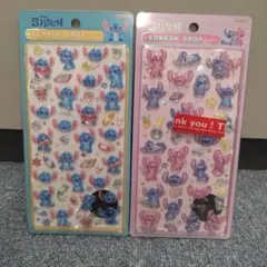 【正規品】ボンボンドロップシール Disney 第2弾 スティッチ2点セット