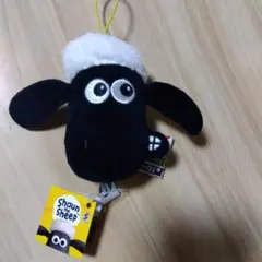 ひつじのショーンフェイス マスコット ストラップ付