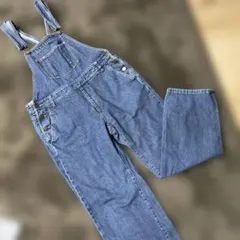GUデニムオーバーオール サロペット ジーンズ カジュアル ブルー