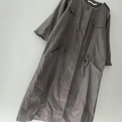 七分袖ワンピース ひざ丈ワンピース