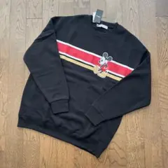 Disney ミッキーマウス 裏起毛トレーナー　黒