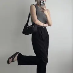 GRL グレイル 前後2Wayリブニットタンクトップ[kz259]