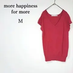 more happiness for more 【M】 セーター 半袖 ドレープ