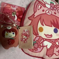 すとぷり 莉犬くん クッション ペンライトリボン パスケース シリコンポーチ