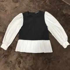 ZARA 長袖プリーツシャツ XSサイズ