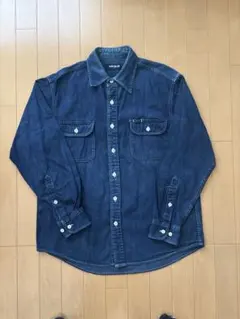ユニクロ（オールドユニクロ）デニムシャツ　Mサイズ　ダークブルー