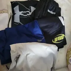 ハーフパンツ ５点セット 青・黒・白