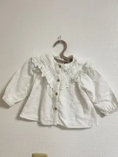 ZARA ブラウス ホワイト レース 80cm 9-12ヶ月　子供服　ベビー服