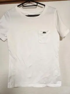 LACOSTE ポケット付き半袖Tシャツ ホワイト