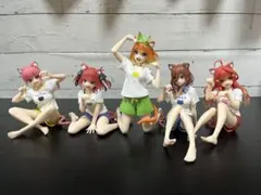 五等分の花嫁 Cat room wear 猫耳 フィギュア セットのサムネイル