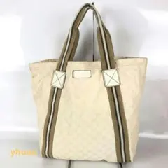 グッチ 189669 シェリーライン GGキャンバス トートバッグ ベージュ