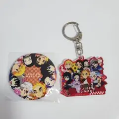鬼滅の刃 ニジゲンノモリ 缶バッジ　ネオンアクリルキーホルダー シークレット