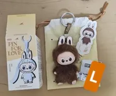 【L】ラブブ PIN FOR LOVE ぬいぐるみペンダント イニシャル