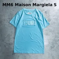 MM6 マルジェラ ギャル ナンバリング Tシャツ ライトブルー Sのサムネイル