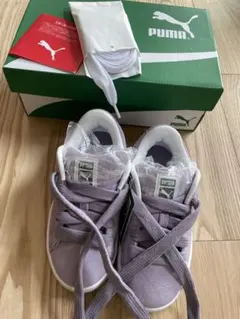 PUMA スニーカー　キッズ スウェード XL PS 19.0CM パープル