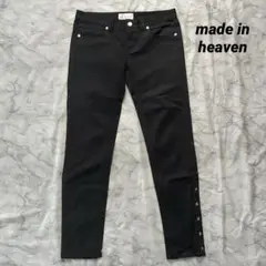 made in heaven スキニーデニム レディースSサイズ ブラック