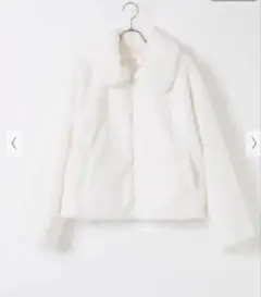 ホワイト フリースジャケット