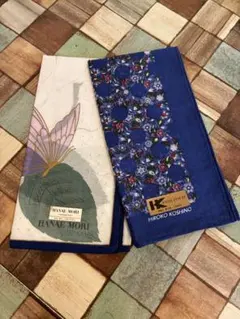 HANAE MORI HIROKO KOSHINO ハンカチ 2枚　新品未使用のサムネイル