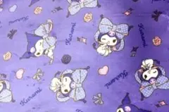 サンリオ クロミ センターラグ クロミ センターラグ 黒 紫 2つセット 2帖 絨毯 180×180