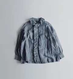 専用出品 TOUJOURS ☆ インディゴコットンリネンシャンブレーシャツのサムネイル