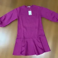 pairmanon 裏起毛マーメイドワンピース ピンク 140cm