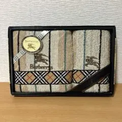 【新品】BURBERRY バスタオル フェイス ウォッシュタオル 3枚セット 新品】BURBERRY バスタオル フェイス ウォッシュタオル 3枚
