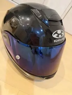 Kabuto フルフェイスヘルメット 青 収納バッグ付き - メルカリ