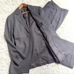 バーバリーロンドン パンツスーツ セットアップ テーラード 2B グレー M〜L
