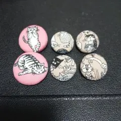 猫 バッチ ピンズ ハンドメイド にゃんこ 和装 着物
