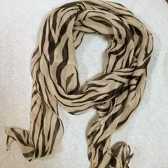 COUP DE CHANCE ゼブラ柄 スカーフ　ロングスカーフ