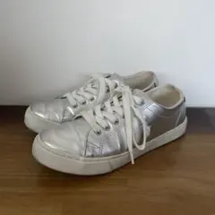 ポロ ラルフローレン スニーカー シルバー レディース