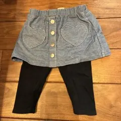 petit main ハートポケット付きスカート80