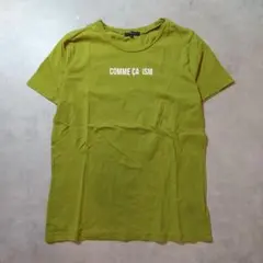 COMME CA ISM　プリントtシャツ　11号　グリーン