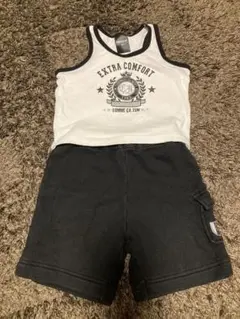 コムサイズム　タンクトップとショートパンツセット