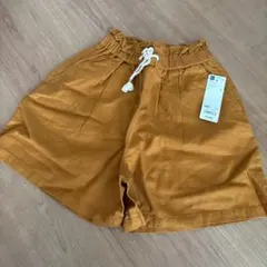 値下げ！新品　GU オレンジ ショートパンツ 150cm