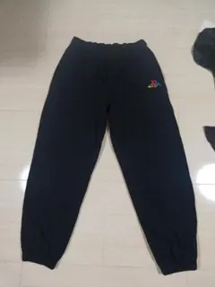 廃盤 PlayStation GU スウェットパンツ プレイステーション 黒