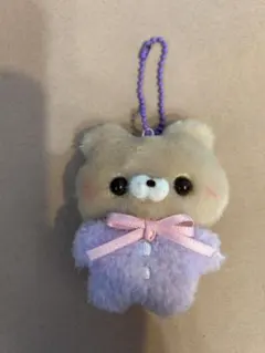 すくっとたっちさんクマのぬいぐるみキーホルダー