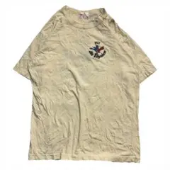 80s-90s エール ポリネジー 航空企業ロゴ Tシャツ 半袖 メンズ L