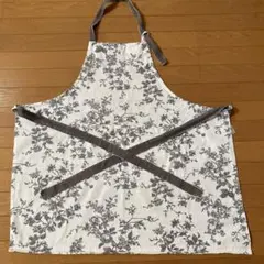 Francfranc ボタニカルコットンエプロン グレー リボンのサムネイル