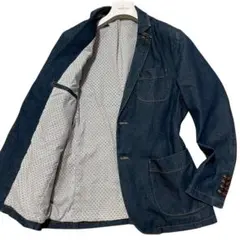 美品/3XL OUT DOOR デニム テーラードジャケット インディゴ