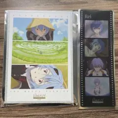 エヴァンゲリオンアート展　名場面色紙 海外限定 クリアブックマーカー　綾波レイ